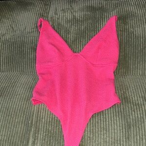 Vibrant Pink One-Piece body suit